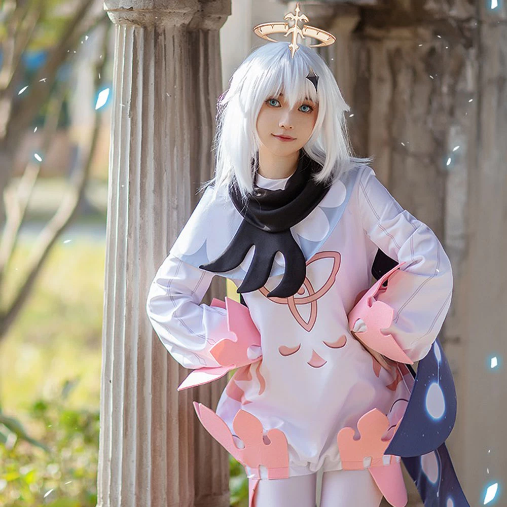 Genshin Impact Paimon Halloween Cosplay Costume 3 Genshin Impact Paimon Halloween Cosplay Costume
