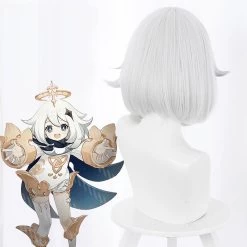 Genshin Impact Paimon White Cosplay Wig 11 Genshin Impact Paimon White Cosplay Wig -Cosplay Shop GenshinImpactPaimonWhiteCosplayWig 5