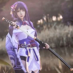 Genshin Impact Raiden Shogun Baal Cosplay Costume -Cosplay Shop GenshinImpactRaidenShogunBaalCosplayCostume 3