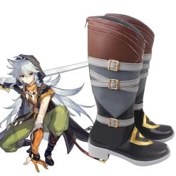 Genshin Impact Razor Brown Shoes Cosplay Boots -Cosplay Shop GenshinImpactRazorBrownShoesCosplayBoots 3