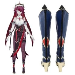 Genshin Impact Rosaria Blue Shoes Cosplay Boots -Cosplay Shop GenshinImpactRosariaBlueShoesCosplayBoots 4