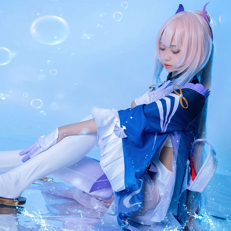 Genshin Impact Sangonomiya Kokomi Halloween Cosplay Costume 4 Genshin Impact Sangonomiya Kokomi Halloween Cosplay Costume - Image 2