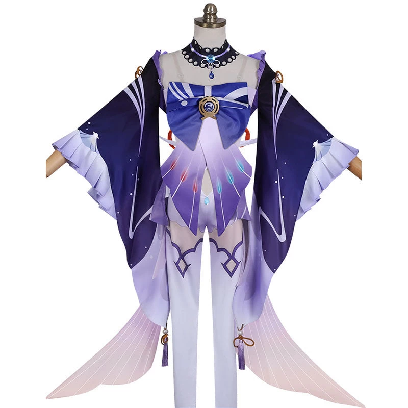 Genshin Impact Sangonomiya Kokomi Halloween Cosplay Costume 6 Genshin Impact Sangonomiya Kokomi Halloween Cosplay Costume - Image 4