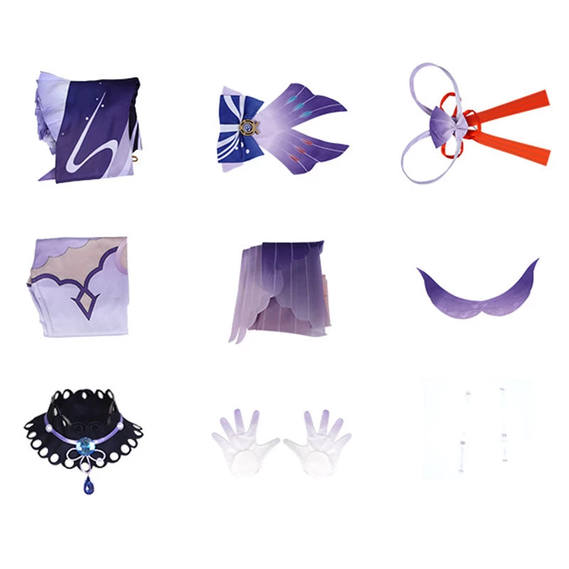 Genshin Impact Sangonomiya Kokomi Halloween Cosplay Costume 10 Genshin Impact Sangonomiya Kokomi Halloween Cosplay Costume - Image 8