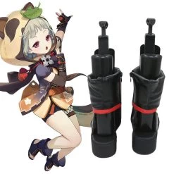 Genshin Impact Sayu Black Cosplay Shoes -Cosplay Shop GenshinImpactSayuBlackCosplayShoes 3