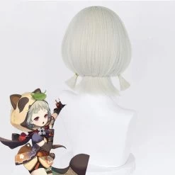 Genshin Impact Sayu Grey Cosplay Wig 7 Genshin Impact Sayu Grey Cosplay Wig -Cosplay Shop GenshinImpactSayuGreyCosplayWig 3