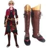 Genshin Impact Thoma Brown Shoes Cosplay Boots -Cosplay Shop GenshinImpactThomaBrownShoesCosplayBoots