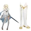 Genshin Impact Female Traveler White Shoes Cosplay Boots -Cosplay Shop GenshinImpactTravelerWhiteShoesCosplayBoots