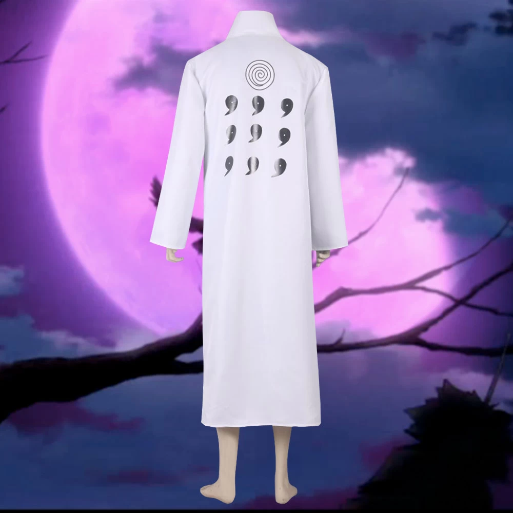 Hagoromo The Sage Of The Six Paths Sennin From Naruto Halloween Long Coat Cosplay Costume 5 Hagoromo The Sage Of The Six Paths Sennin From Naruto Halloween Long Coat Cosplay Costume - Image 3