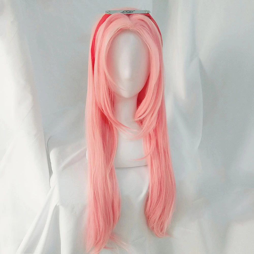 Sakura Haruno From Naruto Halloween Pink Cosplay Wig 4 Sakura Haruno From Naruto Halloween Pink Cosplay Wig - Image 2