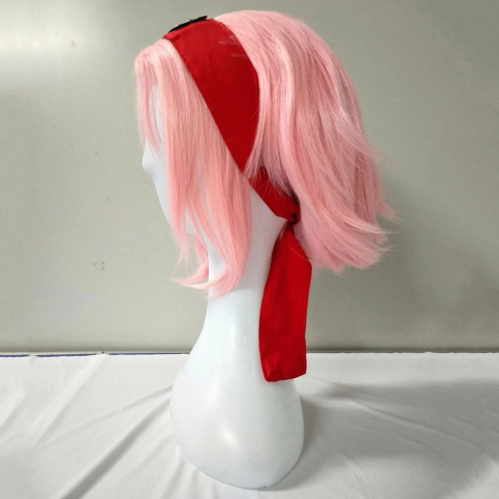 Sakura Haruno From Naruto Pink Short Cosplay Wig 6 Sakura Haruno From Naruto Pink Short Cosplay Wig - Image 4