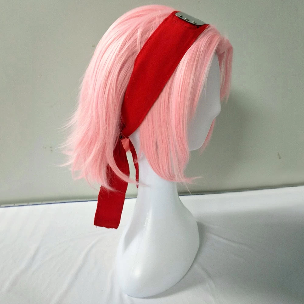 Sakura Haruno From Naruto Pink Short Cosplay Wig 7 Sakura Haruno From Naruto Pink Short Cosplay Wig - Image 5