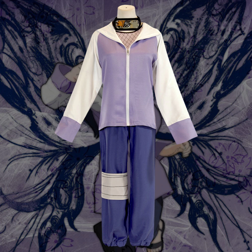Hinata Hyuga From Naruto Halloween Cosplay Costume - D Edition 3 Hinata Hyuga From Naruto Halloween Cosplay Costume - D Edition