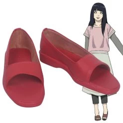 Hinata Hyuga From Naruto The Movie The Last Halloween Red Cosplay Shoes