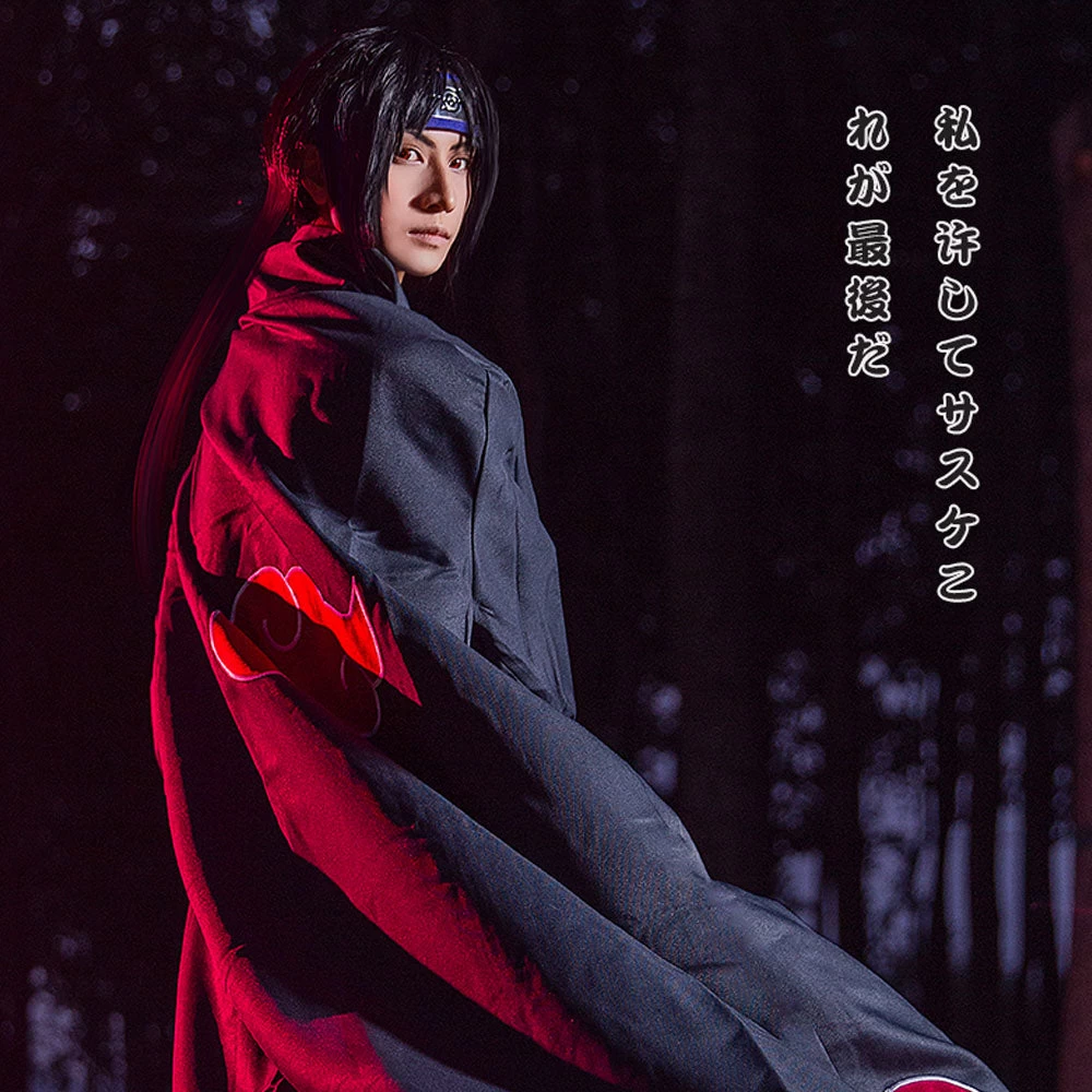 Itachi Uchiha From Naruto Halloween Cosplay Costume 6 Itachi Uchiha From Naruto Halloween Cosplay Costume - Image 4