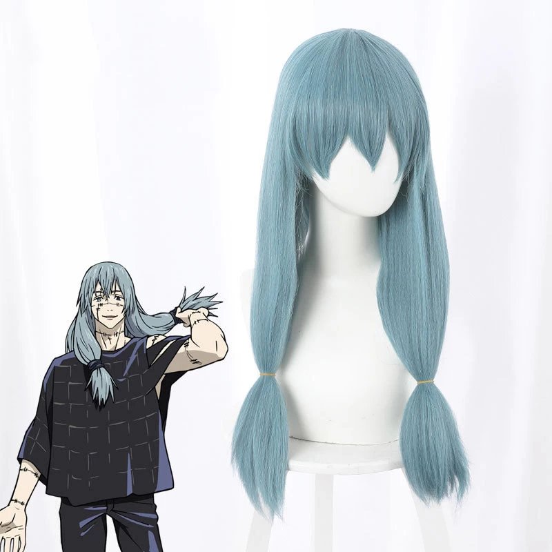Jujutsu Kaisen Sorcery Fight Mahito Blue Cosplay Wig 4 Jujutsu Kaisen Sorcery Fight Mahito Blue Cosplay Wig - Image 2