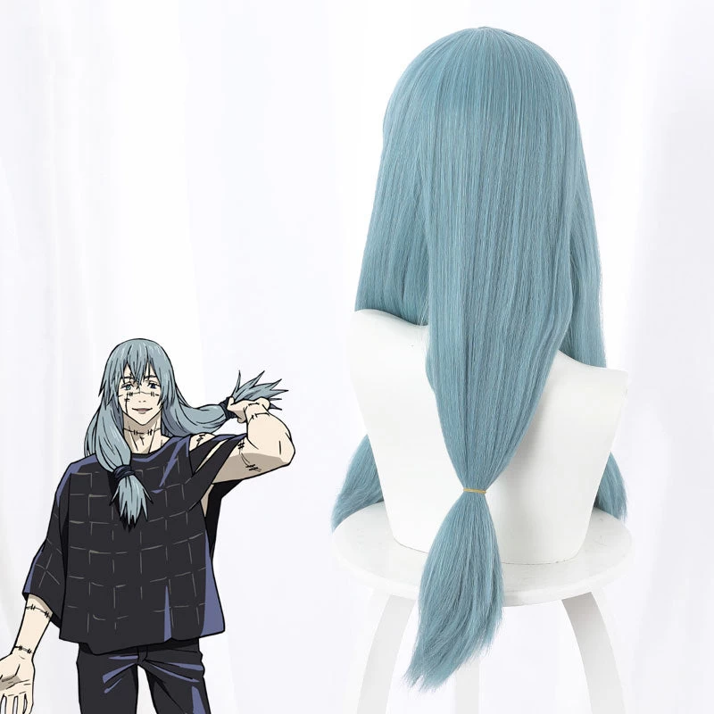 Jujutsu Kaisen Sorcery Fight Mahito Blue Cosplay Wig 7 Jujutsu Kaisen Sorcery Fight Mahito Blue Cosplay Wig - Image 5