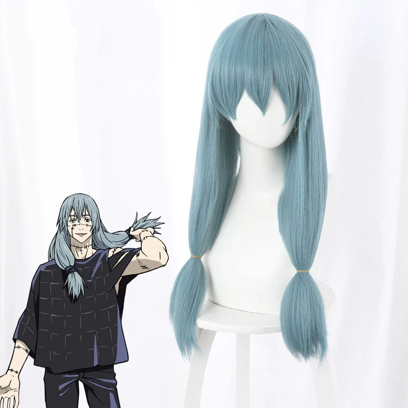 Jujutsu Kaisen Sorcery Fight Mahito Blue Cosplay Wig 3 Jujutsu Kaisen Sorcery Fight Mahito Blue Cosplay Wig