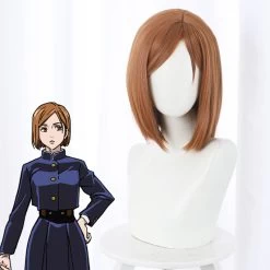Jujutsu Kaisen Sorcery Fight Nobara Kugisaki Brown Cosplay Wig