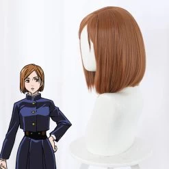 Jujutsu Kaisen Sorcery Fight Nobara Kugisaki Brown Cosplay Wig 10 Jujutsu Kaisen Sorcery Fight Nobara Kugisaki Brown Cosplay Wig -Cosplay Shop JujutsuKaisenSorceryFightNobaraKugisakiOrangeCosplayWig 4