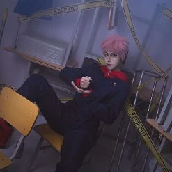 Jujutsu Kaisen Sorcery Fight Yuji Itadori Halloween Cosplay Costume -Cosplay Shop JujutsuKaisenSorceryFightYujiItadoriHalloweenCosplayCostume