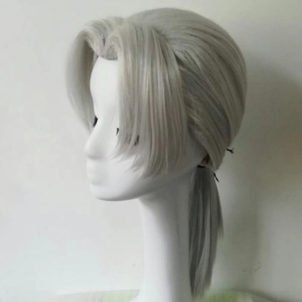 Kabuto Yakushi From Naruto Halloween Silver Cosplay Wig 6 Kabuto Yakushi From Naruto Halloween Silver Cosplay Wig - Image 4