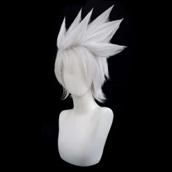 Kakashi Hatake From Naruto Halloween Silver White Cosplay Wig 9 Kakashi Hatake From Naruto Halloween Silver White Cosplay Wig -Cosplay Shop KakashiHatakefromNarutoHalloweenSilverWhiteCosplayWig 4