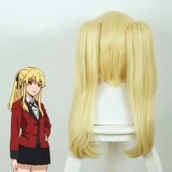 Kakegurui Compulsive Gambler Mary Saotome Meari Golden Cosplay Wig -Cosplay Shop KakeguruiCompulsiveGamblerMarySaotomeMeariGoldenCosplayWig 3