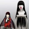Kakegurui Compulsive Gambler Yumeko Jabami Black Cosplay Wig