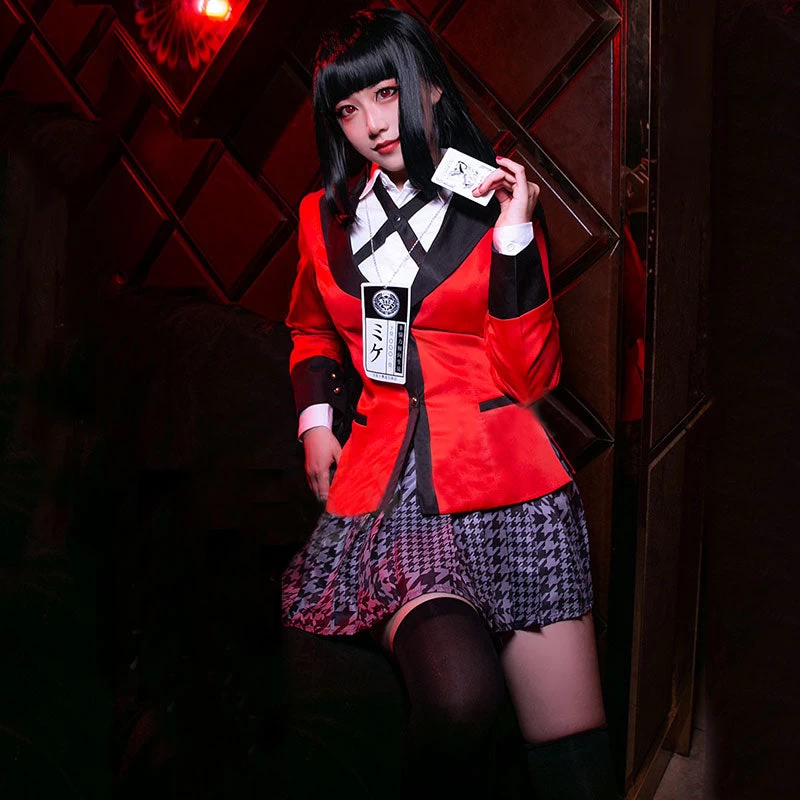Kakegurui Compulsive Gambler Yumeko Jabami Halloween Cosplay Costume 6 Kakegurui Compulsive Gambler Yumeko Jabami Halloween Cosplay Costume - Image 4