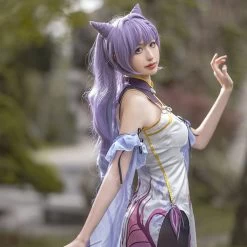 Keqing From Genshin Impact Cheongsam Cosplay Costume -Cosplay Shop KeqingfromGenshinImpactCheongsamCosplayCostume 5