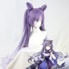 Keqing From Genshin Impact Halloween Purple Cosplay Wig