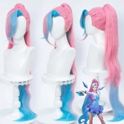 League Of Legends LOL K/DA ALL OUT Seraphine Rising Star Pink Cosplay Wig