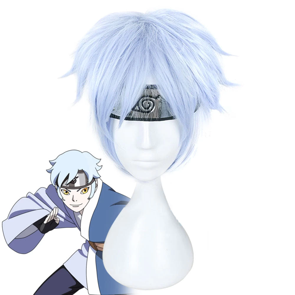 Mitsuki From Naruto Boruto Halloween Blue Cosplay Wig 3 Mitsuki From Naruto Boruto Halloween Blue Cosplay Wig