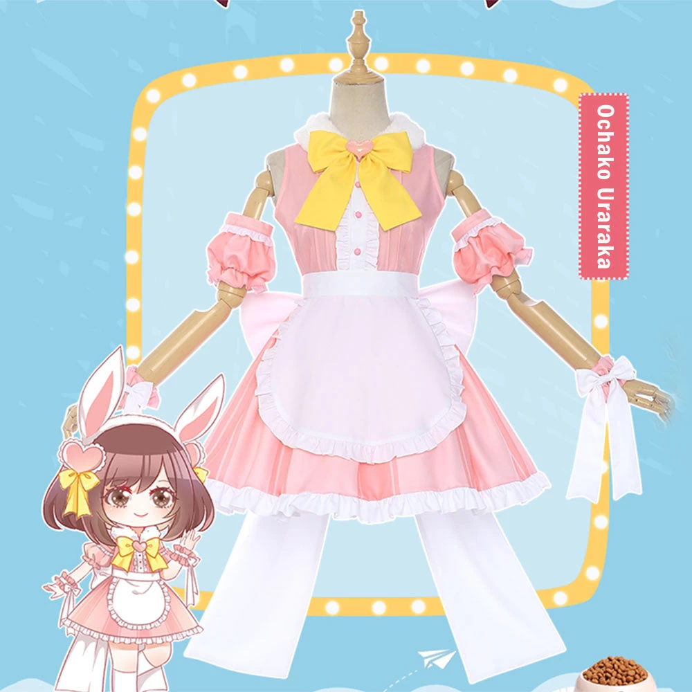 My Hero Academia Boku No Hero Akademia Ochako Uraraka Maid Halloween Cosplay Costume 4 My Hero Academia Boku No Hero Akademia Ochako Uraraka Maid Halloween Cosplay Costume - Image 2