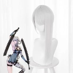 NIER Replicant Gestalt Kaine Silver Cosplay Wig -Cosplay Shop NIERReplicantGestaltKaineSilverCosplayWig 3