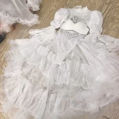 NieR: Automata 2B YoRHa No.2 Type B White Black Wedding Dress Cosplay Costume - Size Customization -Cosplay Shop NieRAutomata2BYoRHaNo.2TypeBWhiteBlackWeddingDressCosplayCostume 8