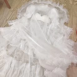 NieR: Automata 2B YoRHa No.2 Type B White Black Wedding Dress Cosplay Costume - Size Customization -Cosplay Shop NieRAutomata2BYoRHaNo.2TypeBWhiteBlackWeddingDressCosplayCostume 9