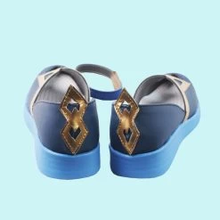 Genshin Impact Baizhu Blue Cosplay Shoes
