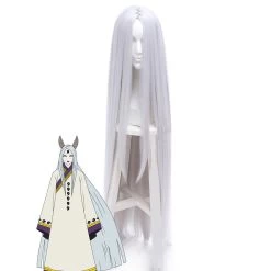 Kaguya Ōtsutsuki Ootutuki Kaguya From Naruto Halloween Grey Silver Cosplay Wig