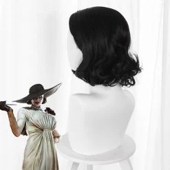 Resident Evil 8 Village Alcina Dimitrescu Vampire Lady Dimitrescu Black Cosplay Wig -Cosplay Shop ResidentEvil8VillageAlcinaDimitrescuVampireLadyDimitrescuBlackCosplayWig 4