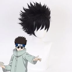 Shino Aburame From Naruto Halloween Black Cosplay Wig