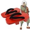 Shippuuden Jiraiya From Naruto Halloween Red Cosplay Shoes