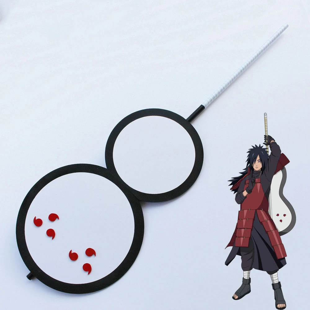 Madara Uchiha From Naruto Halloween Fan Cosplay Weapon Prop 3 Madara Uchiha From Naruto Halloween Fan Cosplay Weapon Prop