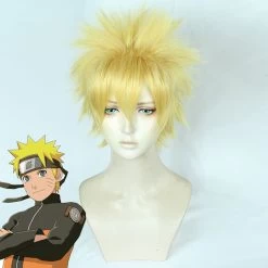 Uzumaki Naruto From Naruto Halloween Golden Cosplay Wig