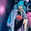 Vocaloid 2020 Hatsune Miku 39 Miku POP Punk Uniforms Cosplay Costume 2 Vocaloid 2020 Hatsune Miku 39 Miku POP Punk Uniforms Cosplay Costume -Cosplay Shop Vocaloid2020HatsuneMiku39MikuPOPPunkUniformsCosplayCostume