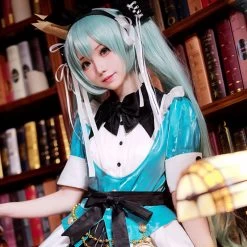 Vocaloid Hatsune Miku Alice Miku Loita Blue Dress Cosplay Costume -Cosplay Shop VocaloidHatsuneMikuAliceMikuLoitaBlueDressCosplayCostume 3