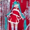 Vocaloid Hatsune Miku Christmas Cosplay Costume 2 Vocaloid Hatsune Miku Christmas Cosplay Costume -Cosplay Shop VocaloidHatsuneMikuChristmasCosplayCostume