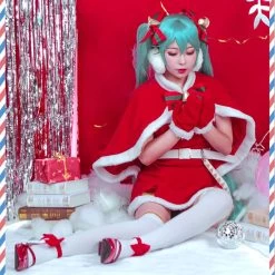Vocaloid Hatsune Miku Christmas Cosplay Costume -Cosplay Shop VocaloidHatsuneMikuChristmasCosplayCostume 3