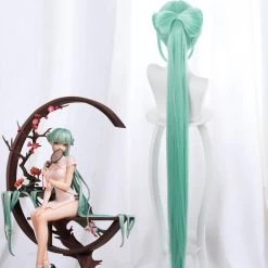 Vocaloid Hatsune Miku Shaohua Cheongsam Halloween Green Cosplay Wig -Cosplay Shop VocaloidHatsuneMikuShaohuaCheongsamHalloweenGreenCosplayWig 4
